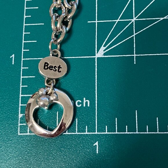 Vintage Disney Mickey Mouse Ears Charm Bracelet (2) Best Friends Silver Plated - Picture 8 of 8